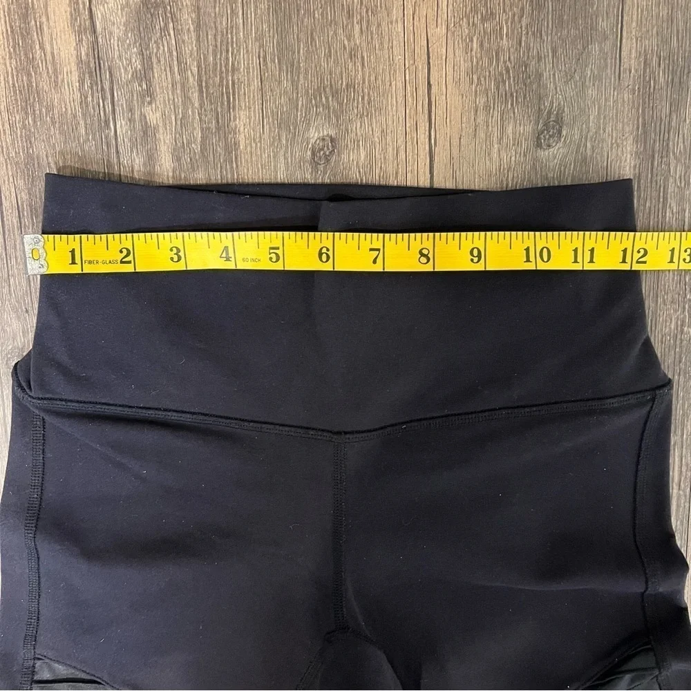 ALO High Waist Moto Leggings Black Curve Hugging Size S
